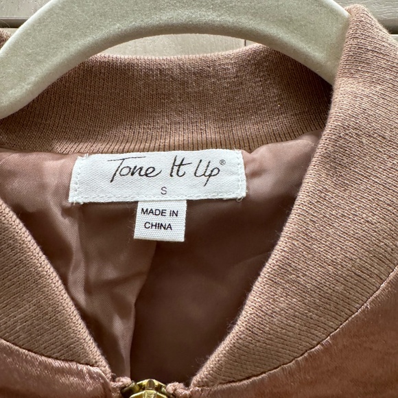 Tone it Up Pink Bomber Jacket size Small - Picture 7 of 8